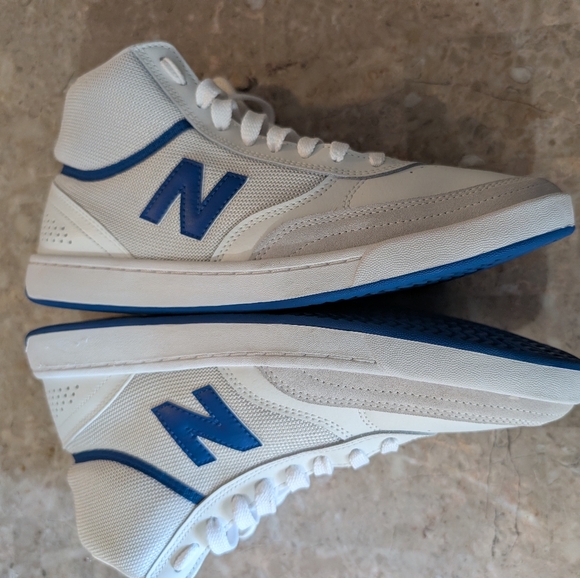 New Balance 440 Classic White-Blue High-Top Sneakers (2022) Men Size 10.5 No Box - Picture 11 of 14